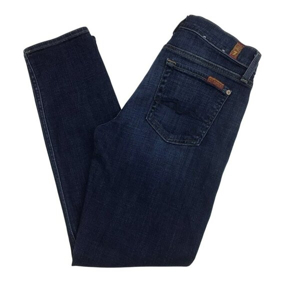 7 For All Mankind Josefina Skinny Boyfriend Jean Womans 25 - Picture 8 of 14